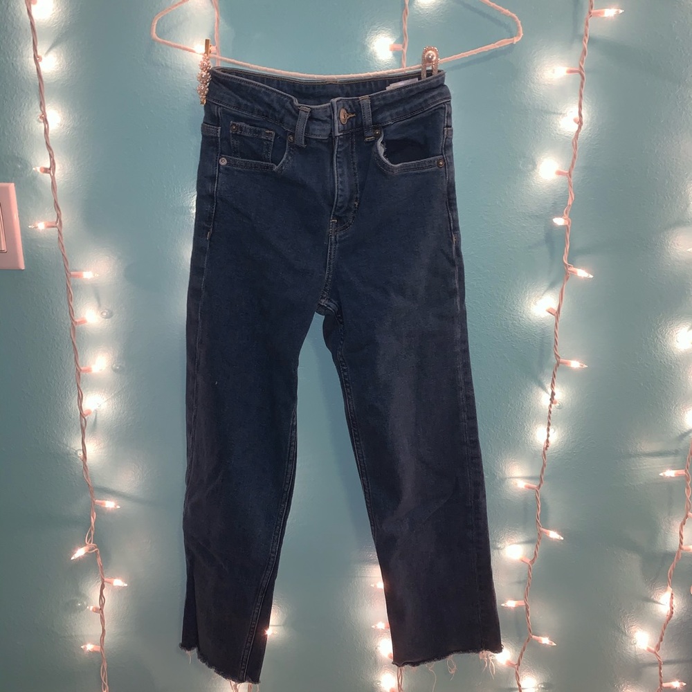 H&M Ankle Crop Straight Leg Jeans